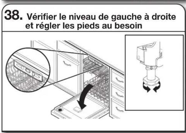 MAYTAG MDB8959SKZ - Vérifier l'aplomb et régler les pieds au besoin - 3