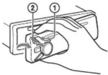 SONY MEXGS820BT - Extracción del panel frontal - 1