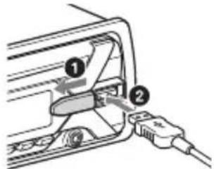 SONY MEXGS820BT - Connecting a USB Device - 1