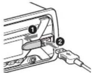 SONY MEXGS820BT - Anschlieben eines USB-Geräts - 1