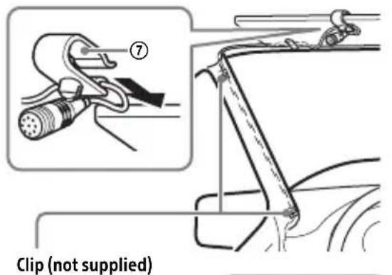 SONY MEXGS820BT - Installing the microphone - 1