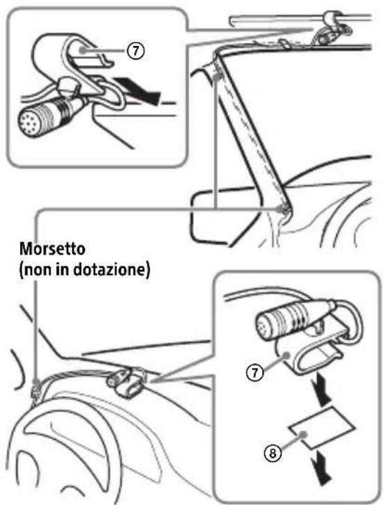 SONY MEXGS820BT - Installazione del microfono - 1