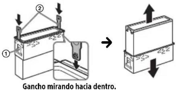 SONY MEXGS820BT - Desmontaje de la abrazadora de proteccion y el soporte - 2