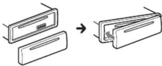 SONY MEXGS820BT - Installazione del pannello anteriore - 1