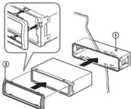 SONY DSXA415BT - Montar la unidad en el panel - 2