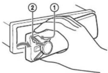 SONY DSXA415BT - Detaching the Front Panel - 1