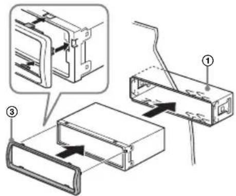 SONY DSXA415BT - Installation de l'appareil dans le tableau de bord - 2