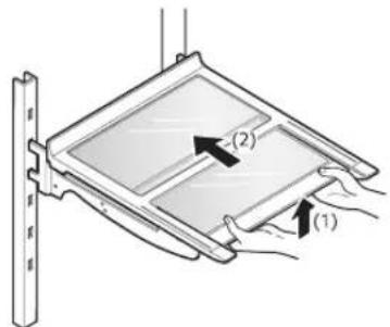 LG LFCS27596S - Utilisation de l'étagère pliable (sur certains modèles) - 1