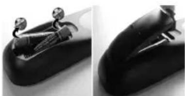 Sulpice 32SULP02B - Insertion des piles dans la télécommande - 1