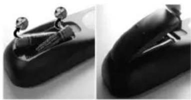 Sulpice 32SULP02B - Putting batteries in the remote control - 1