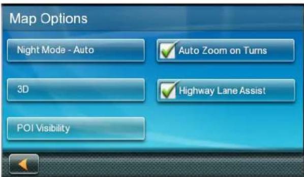 MAGELLAN RoadMate 5630TLM - Map Options - 1