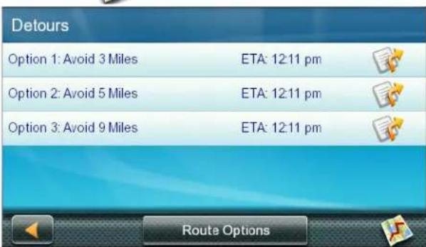 MAGELLAN RoadMate 5630TLM - Detouring off a Route - 1