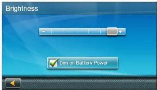 MAGELLAN RoadMate 5630TLM - Accessing the Brightness Control - 2
