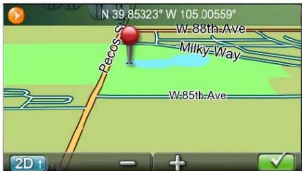 MAGELLAN RoadMate 5630TLM - Routing to a Panned Position - 1