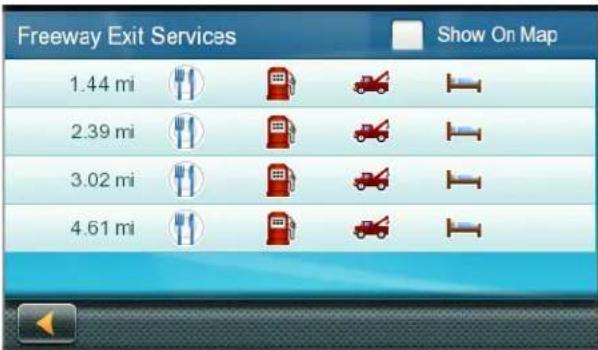 MAGELLAN RoadMate 5630TLM - Criaço de uma Rota para um POI de Saía da Auto-estrada - 1