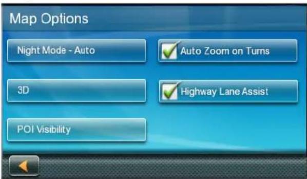 MAGELLAN RoadMate 5630TLM - Map Options - 1
