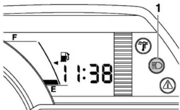 YAMAHA APEX XTX (2011) - Témoin de feu de route “D” - 1