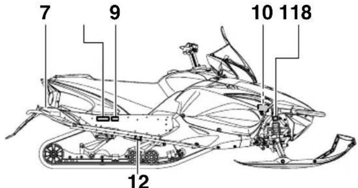 YAMAHA APEX XTX (2011) - AVERITISSEMENT - 2