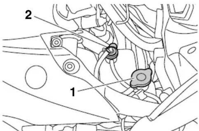 YAMAHA APEX XTX (2011) - Mise à niveau du liquide de refroidissement - 1