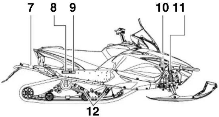 YAMAHA APEX XTX (2011) - AVERITISSEMENT - 3