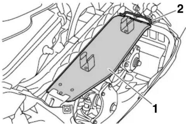 YAMAHA APEX XTX (2011) - Dépose du carter de protection de la courroie - 1