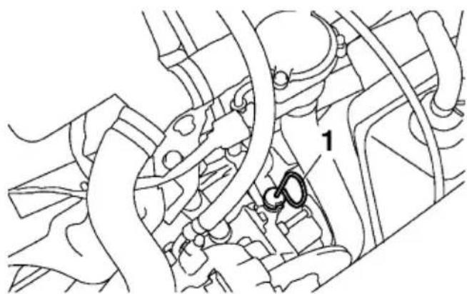 YAMAHA APEX XTX (2011) - Contrôle du niveau d'huile de chaîne de transmission - 1