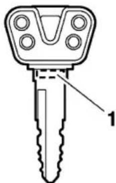 YAMAHA APEX XTX (2011) - Numéro d'identification de la clé - 1