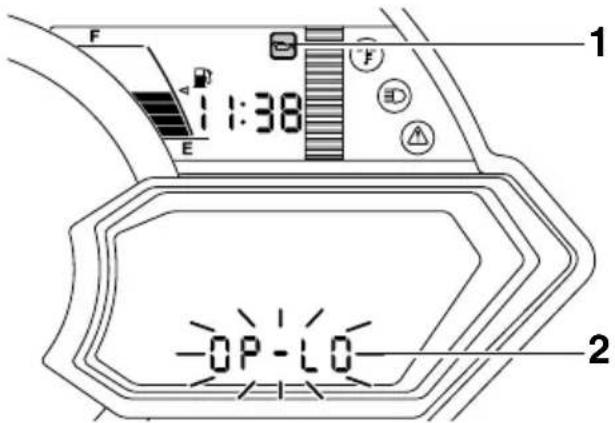 YAMAHA APEX XTX (2011) - Alerte pression d'huile - 1
