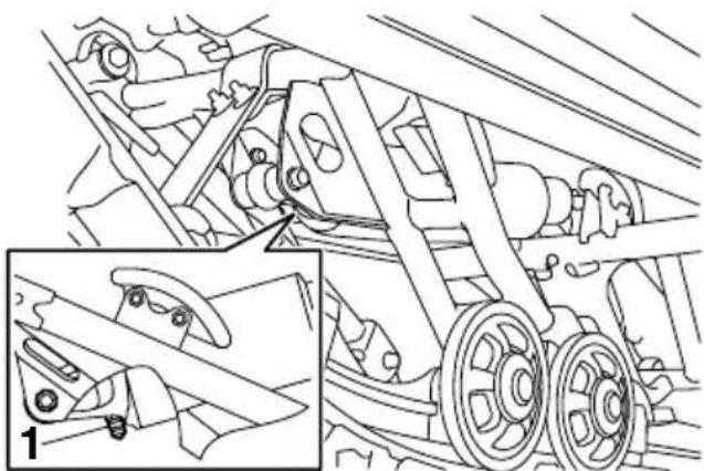 YAMAHA APEX XTX (2011) - Réglage de la pression d'air - 1