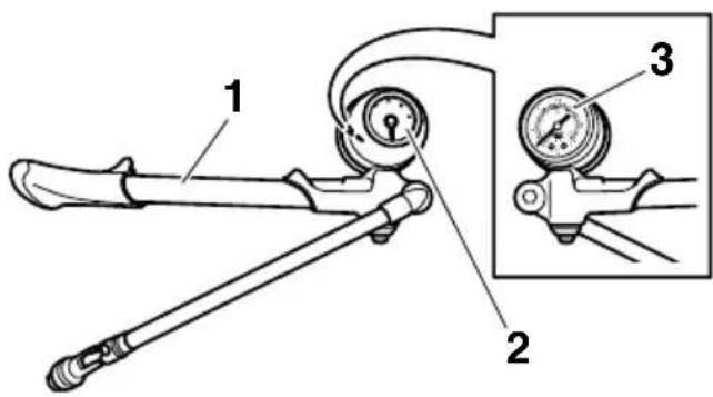 YAMAHA APEX XTX (2011) - Réglage de la pression d'air de l'amortisseur arrière (RX10PS) - 1