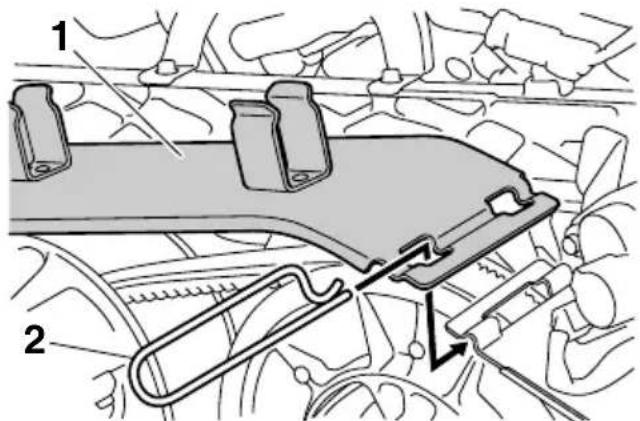 YAMAHA APEX XTX (2011) - Repose du carter de protection de la courroie - 2