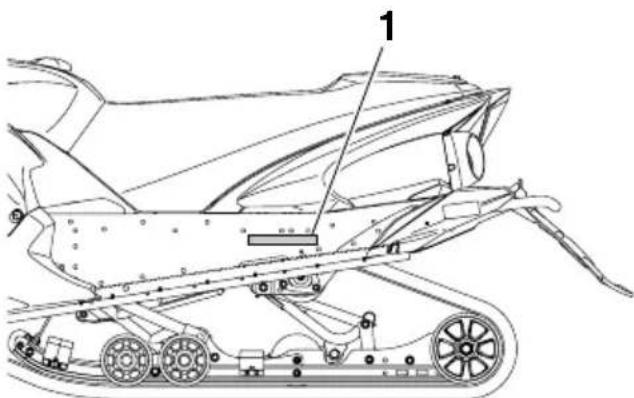 YAMAHA APEX XTX (2011) - Étiquette de renseignements relatifs au système antipollution du véhicule (CANADA) - 1