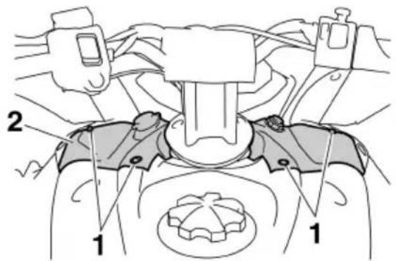 YAMAHA APEX XTX (2011) - Dépose du cache supérieur - 2