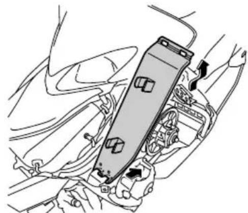 YAMAHA APEX XTX (2011) - Dépose du carter de protection de la courroie - 2