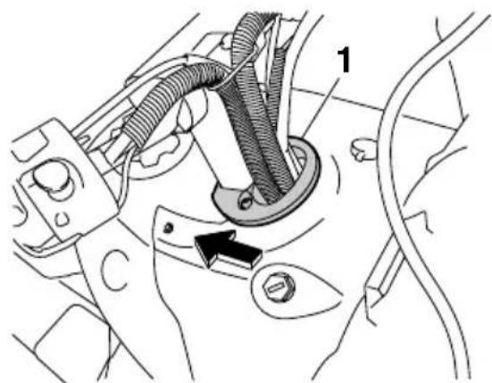 YAMAHA APEX XTX (2011) - Repose du cache supérieur - 2