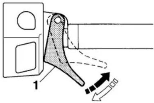 YAMAHA APEX XTX (2011) - Levier des gaz - 1