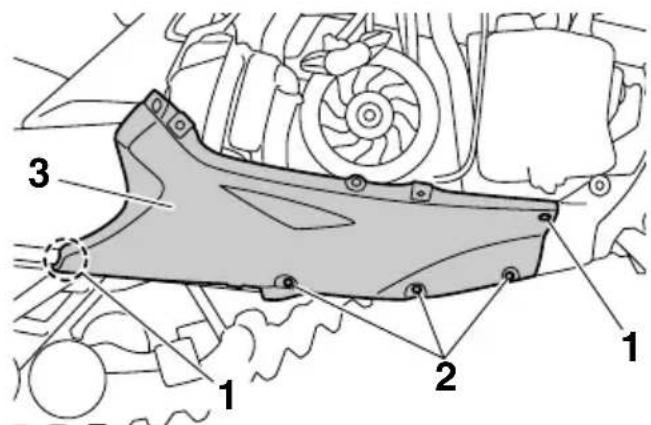 YAMAHA APEX XTX (2011) - Changement de l'huile moteur - 1
