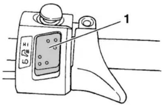 YAMAHA APEX XTX (2011) - Bouton de réglage des poignées chauffantes et du chauffe-pouce - 2
