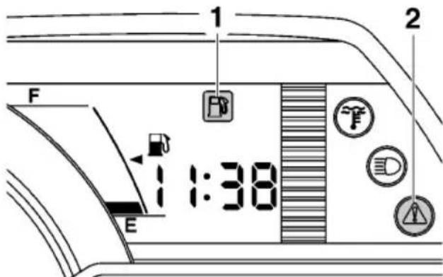 YAMAHA APEX XTX (2011) - Afficheur du niveau de carburant - 1