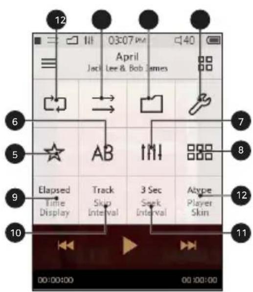 COWON Plenue J - PARAMÈTRES AUDIO - 1