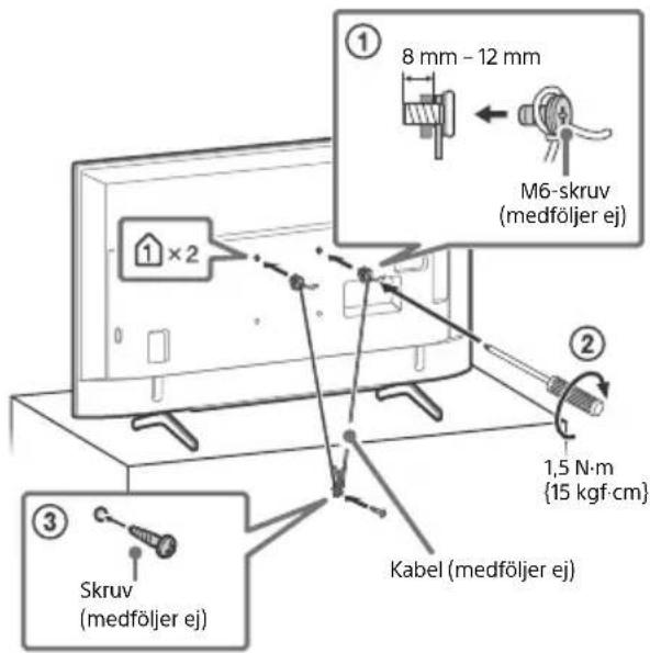 SONY Bravia KD49X7053 - Forebyggande av fall KD-65X70xx - 2
