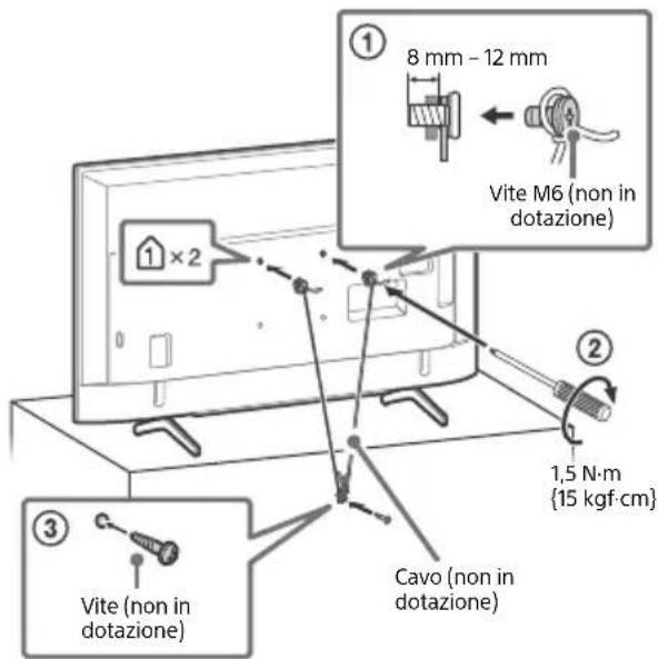 SONY Bravia KD49X7053 - Prevenzione delle cadute KD-65X70xx - 2