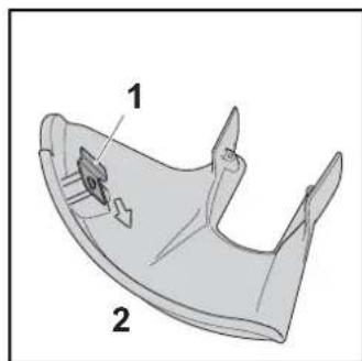 STIHL FSA 65 - Mounting the Deflector - 1