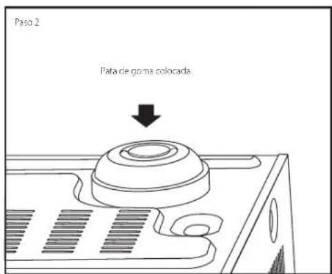 LG T577C - ENSAMBLAJE DE LA PATA DE GOMA CON PATA PLASTICA - 2