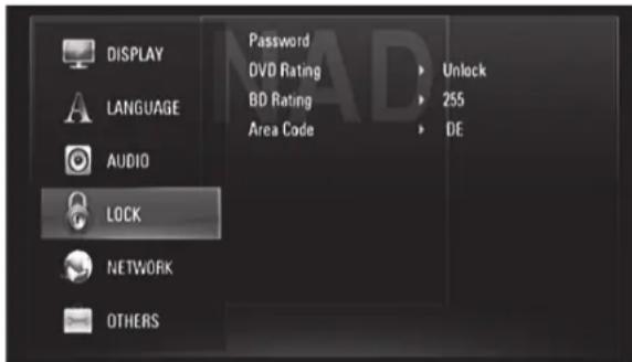 LG T577C - LAS SETUP MENYN (GALLER ENBART BD OCH DVD AVSPELNING) - 1