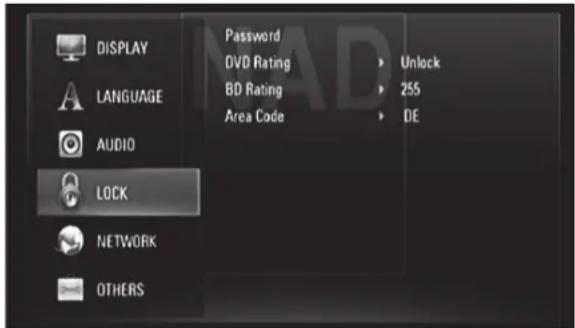 LG T577C - VERGRENDELING INSTELMENU (GELDT ALLEEN VOOR BD- EN DVD-WEERGAVE) - 1