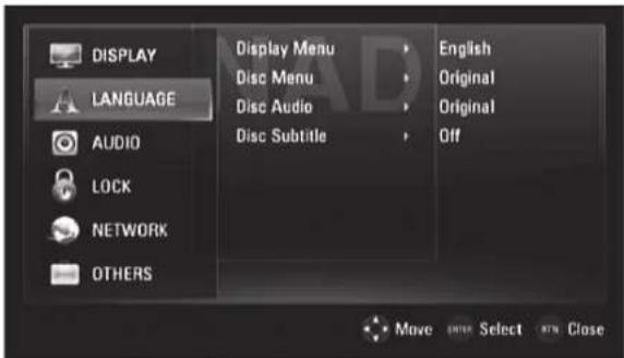 LG T577C - SPRAKINSTALLLINGSMENY - 1