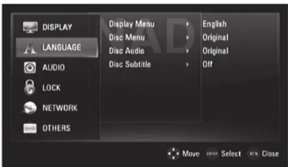 LG T577C - LANGUAGE SETUP MENU - 1