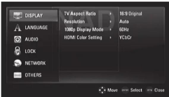 LG T577C - SCHERM-INSTELLINGENMENU - 1