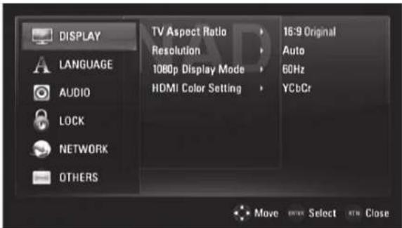 LG T577C - DISPLAY SETUP MENU - 1